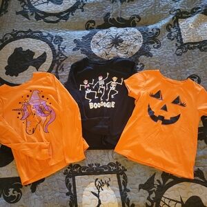 Kids Halloween Shirts - Orange and Black